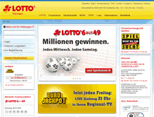 Tablet Screenshot of lotto-thueringen.de